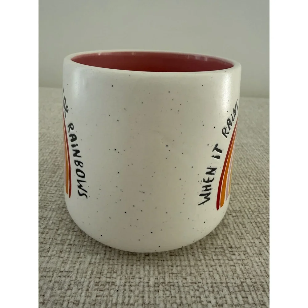 It's a Good Day for a Good Day Coffee Mug When‎ It Rains Look For Rainbows 18 oz
